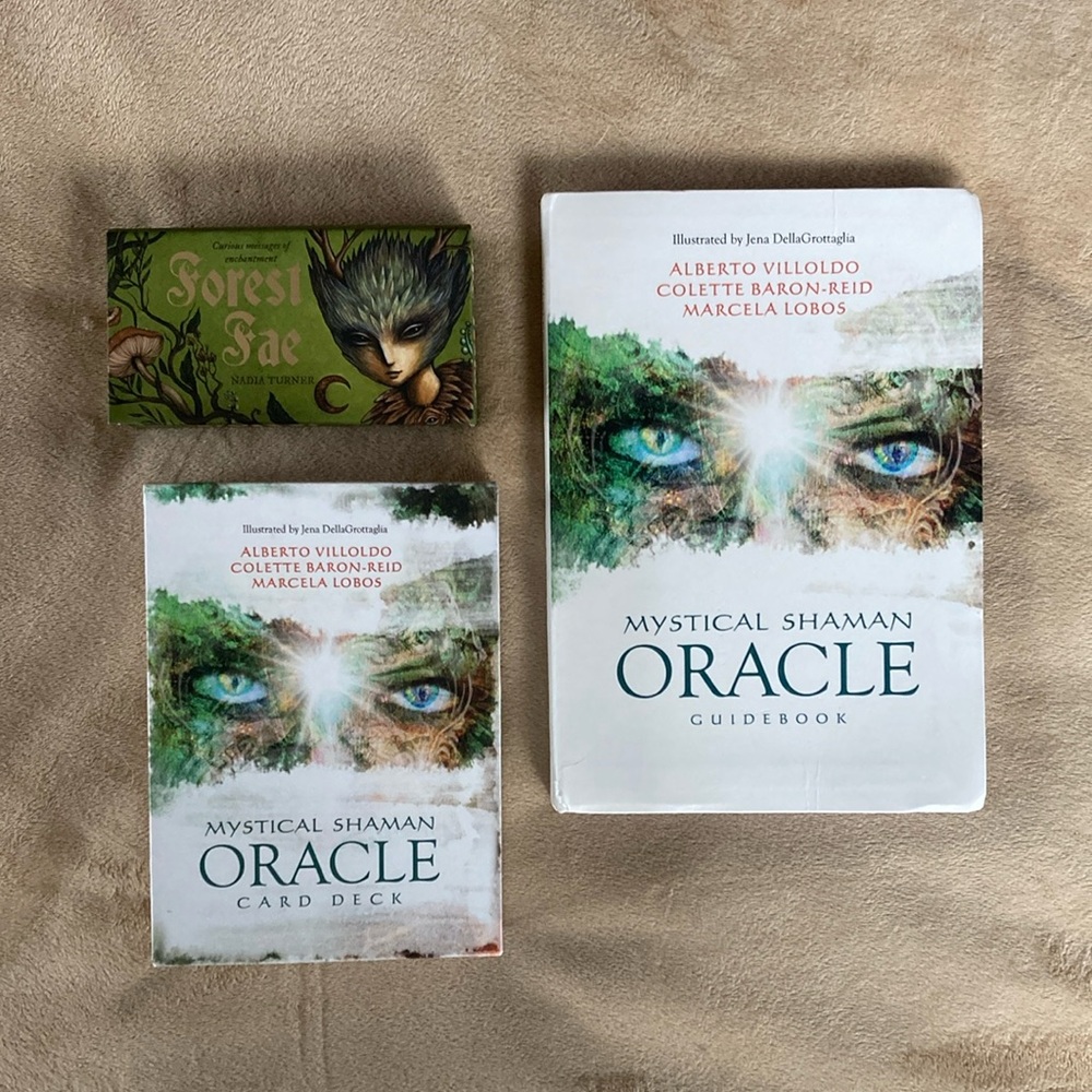 Forest Fae and Mystical Shaman oracle decks